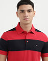 Tommy Hilfiger Slim Fit Rugby Stripes Polo Shirt