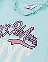 U.S. Polo Assn. Kids Girls Round Neck Sleeveless Brand Print T-Shirt