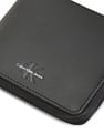 Calvin Klein Solid Leather Zip Around Wallet