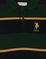 U.S. Polo Assn. Kids Horizontal Stripe Cotton Polo Shirt