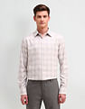 Arrow Slim Fit Textured Pattern Shirt