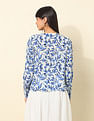 U.S. Polo Assn. Women Mandrin Collar Shirt With Aop