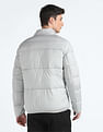 Flying Machine Solid Hooded Puffer Jacket