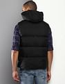 Tommy Hilfiger Men Black Sleeveless High Loft Padded Jacket