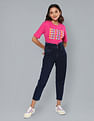 Flying Machine Women High Rise Notched Waist Mom Fit Jeans