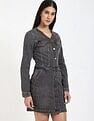 Tommy Hilfiger Cotton V-Neck Denim Dress