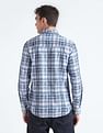 Flying Machine Tartan Check Herringbone Shirt
