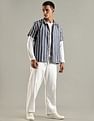 Tommy Hilfiger Striped Regular Fit Cotton Shirt