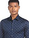 Arrow Spread Collar Manhattan Slim Fit Printed Formal Shirt