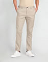 Arrow Sports Solid Dobby Autoflex Trousers