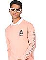 Aeropostale Men Pink Long Sleeve Solid T-Shirt