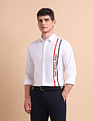 U.S. Polo Assn. Brand Printed Tailored Fit Oxford Shirt