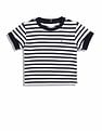 Tommy Hilfiger Kids Girls Striped Slim-Fit Cotton T-Shirt