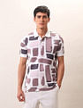 U.S. Polo Assn. Denim Co. Abstract Printed Pure Cotton Polo Shirt