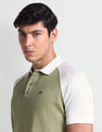 Arrow Sports Colour Block Cotton Polo Shirt