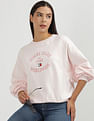 Tommy Hilfiger Cotton Raglan Sleeves  Sweatshirt