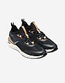 Cole Haan Women Grey Pinstripe And Rose Gold ZERØGRAND Overtake Running Shoe