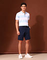 U.S. Polo Assn. Horizontal Striped Working Holiday Polo Shirt