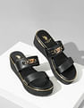 U.S. Polo Assn. Women Open Toe Elettra Wedge Sandals