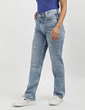 Calvin Klein High Rise Straight Fit Jeans