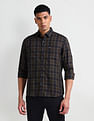 Arrow Sports Long Sleeve Plaid Check Shirt