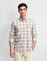 Arrow Sport Tartan Checked Slim Fit Shirt