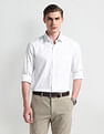 Arrow Manhattan Slim Self-design Dobby Shirt