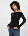 Tommy Hilfiger Slim Badge Cutout Top