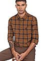 U.S. Polo Assn. Denim Co. Rounded Cuff Check Casual Shirt