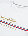 Tommy Hilfiger Brand Embroidered Cotton T-Shirt