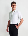 Arrow Pure Cotton Graph Check Shirt