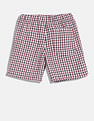 Tommy Hilfiger Kids Boys Checks Regular-Fit Cotton Shorts