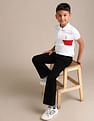 U.S. Polo Assn. Kids Boys Bootcut fit Black Jeans