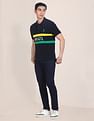 U.S. Polo Assn. Brazil Flag Embroidered Pique Polo Shirt