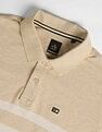 Arrow Sports Horizontal Stripe Pique Knit Polo Shirt
