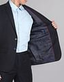 AD by Arvind Tailored Regular Fit Solid Two Piece Suit