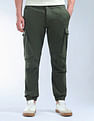 Flying Machine Solid Relaxed Fit Knitted Joggers
