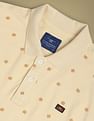 Flying Machine All Over Motif Print Cotton Polo Shirt