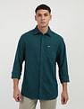 Tommy Hilfiger Solid Cotton Flannel Shirt