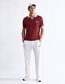 USPA Active Solid Slim Fit Polo Shirt