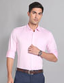 AD by Arvind Pure Cotton Solid Sateen Shirt