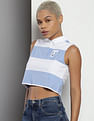 Tommy Hilfiger Letterman Stripe Cropped Top