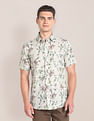 U.S. Polo Assn. Floral Print Linen Cotton Shirt
