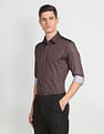 Arrow Motif Print Cotton Shirt