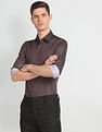 Arrow Motif Print Cotton Shirt