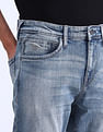 Flying Machine Slash Slim Tapered Fit Jeans