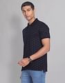 AD by Arvind Geometric Print COOL-IT Real Deal Polo Shirt