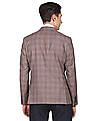 Tommy Hilfiger Men Brown Tailored Regular Fit Check Formal Blazer