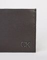 Calvin Klein Textured Brown Leather Bi-Fold Wallet
