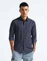 Flying Machine Vertical Stripe Cotton Shirt
